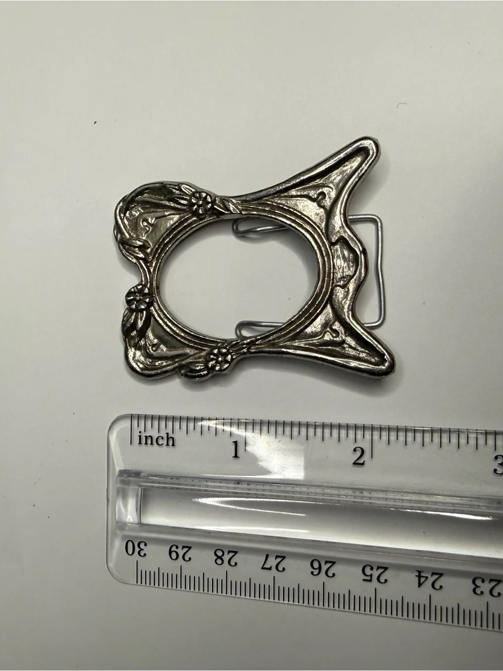 VTG Mini Ornate Silver Tone Decorative Frame Stand